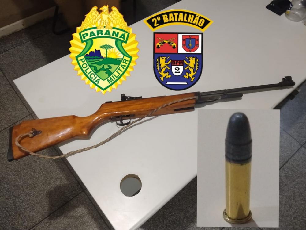 Homem é detido após ameaçar esposa com espingarda em Siqueira Campos