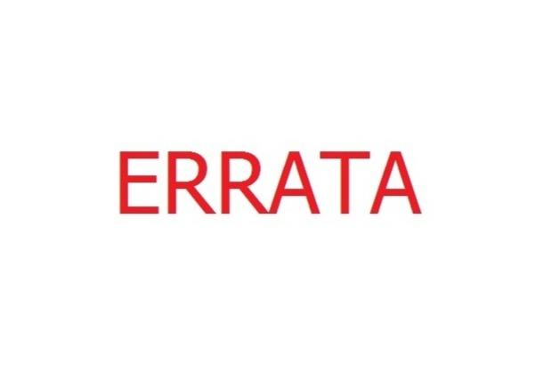 ERRATA