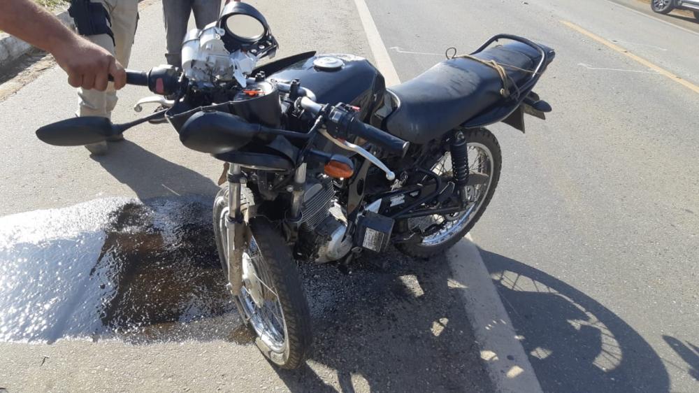 Acidente deixa motociclista ferido em Arapoti