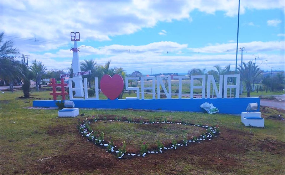 Prefeitura de Santana do Itararé revitaliza trevo do Portal  