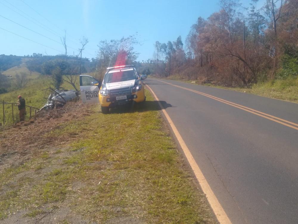 Idoso fica ferido em acidente entre Siqueira Campos e Salto do Itararé