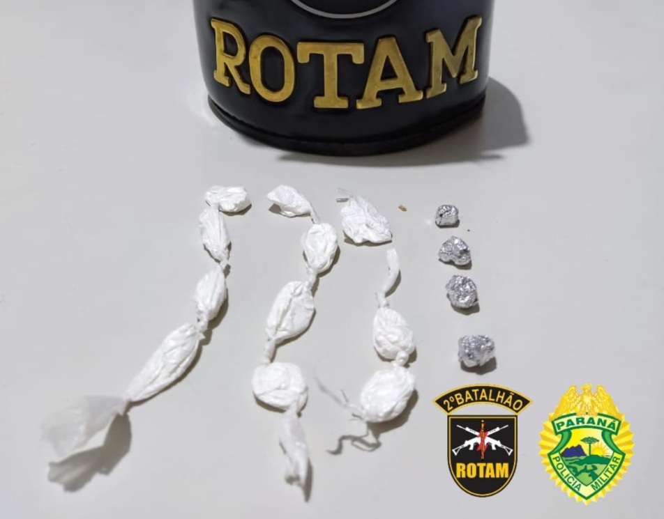 Suspeito é preso com drogas em Siqueira Campos