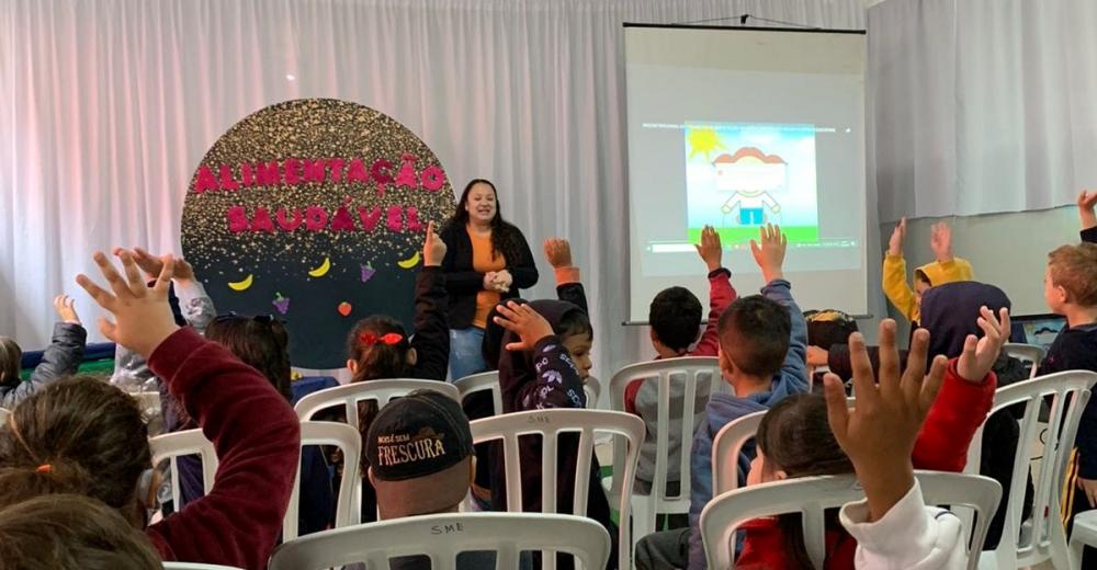    CMEI Francisca Maria de Jesus de Jaboti participa de palestra sobre alimentação saudável