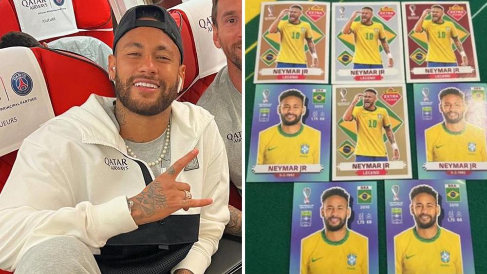 Neymar mostra coleção de figurinhas raras: ‘Aceito propostas’