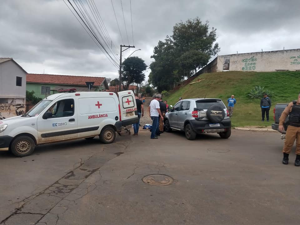 Acidente deixa motociclista ferido em Siqueira Campos