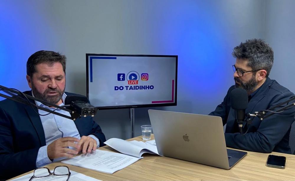 Confira tudo que rolou na Live do prefeito Taidinho