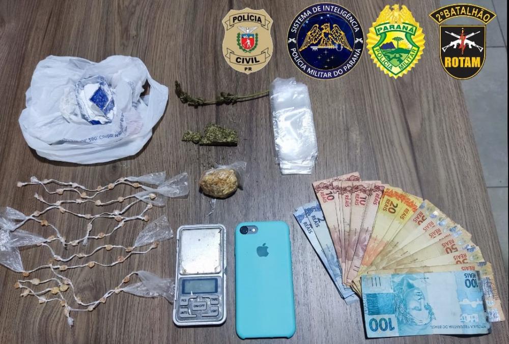 Polícia desmonta ponto de tráfico em Wenceslau Braz