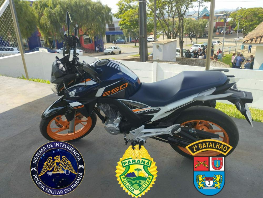 Homem é detido com moto clonada no Centro de Wenceslau Braz