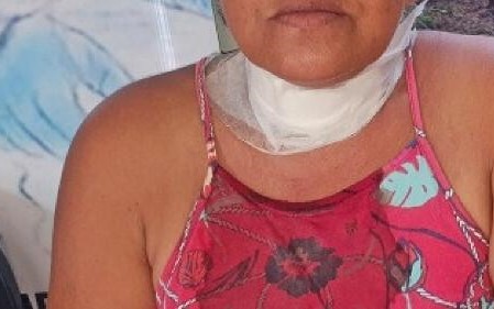 Marido embriagado agride esposa com faca de serra 
