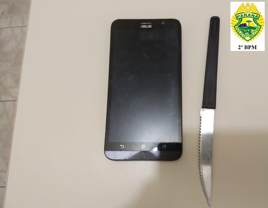 Pai flagra assalto, recupera celular do filho e assaltante acaba preso