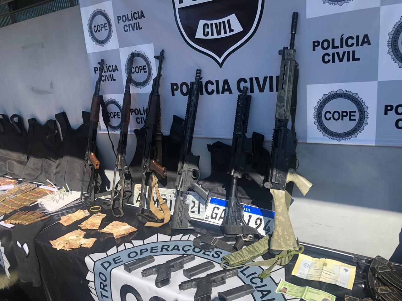 Polícia prende quadrilha suspeita de roubos a bancos
