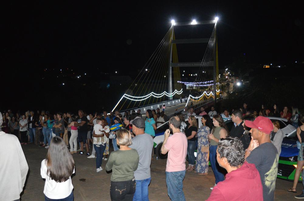 Prefeitura de Pinhalão reinaugura a Ponte Estaiada Arzemiro Alves Izidoro