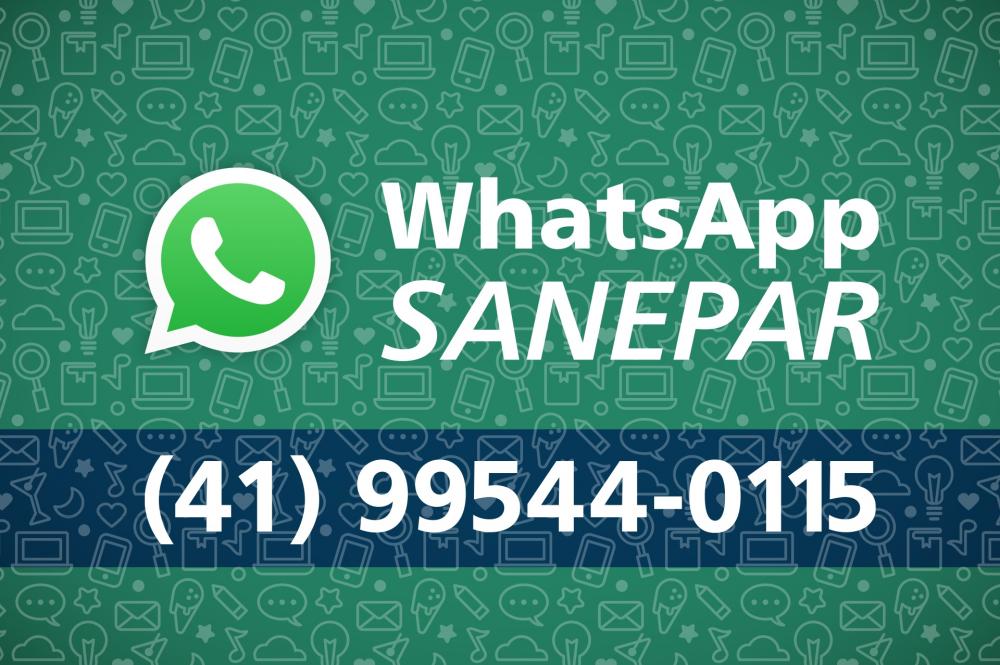 Sanepar lança novo canal de atendimento via Whatsapp