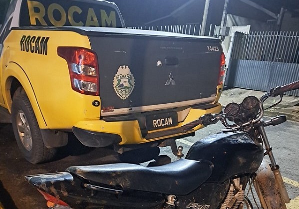 Polícia recupera moto furtada em Carlópolis 