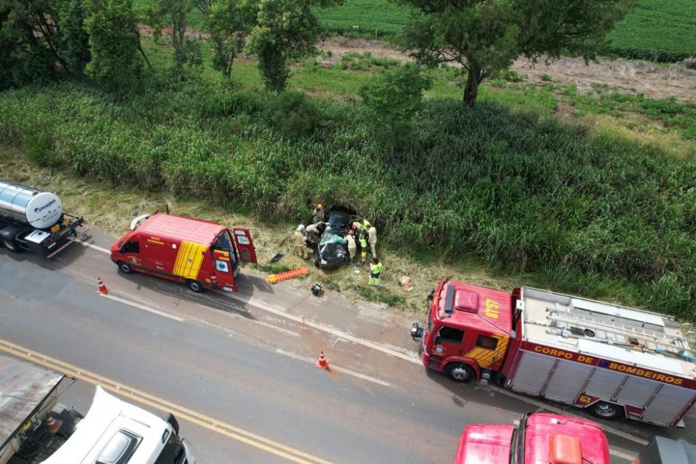 Acidente na BR-153 deixa motorista em estado grave