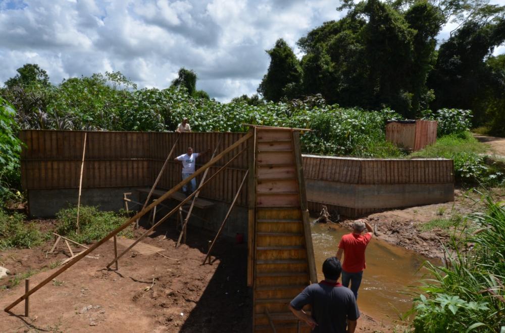 Obras na ponte do bairro 400 Alqueires em Wenceslau Braz chegam a fase final