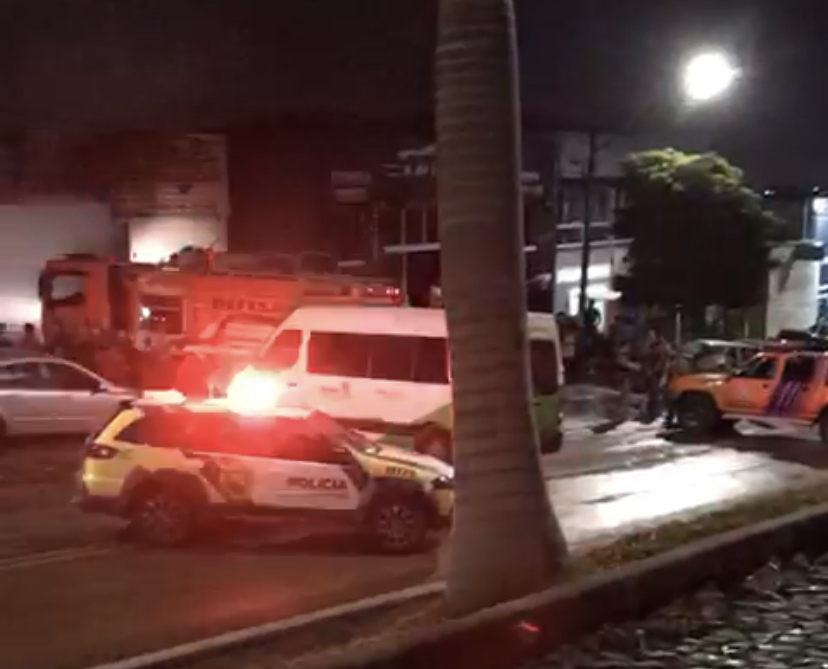 Incêndio em oficina mecânica mobiliza defesa civil e assusta moradores de Wenceslau Braz