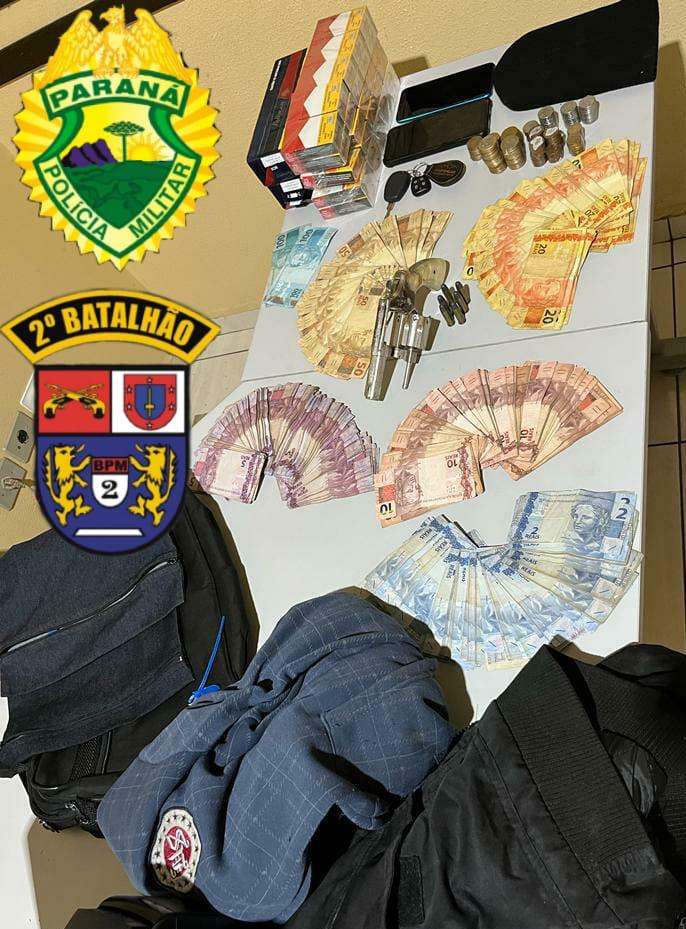 Criminoso leva tiro após assaltar posto na PR-092