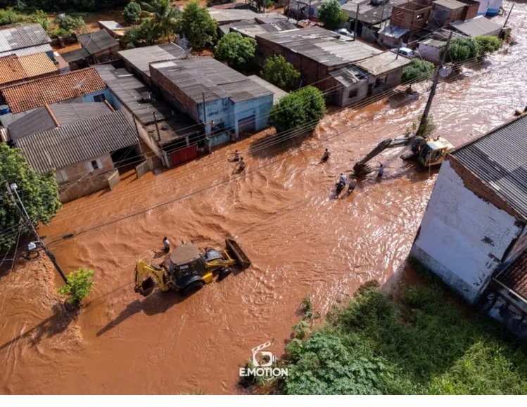 Defesa Civil monta força-tarefa para ajudar famílias atingidas pela chuva em Bandeirantes