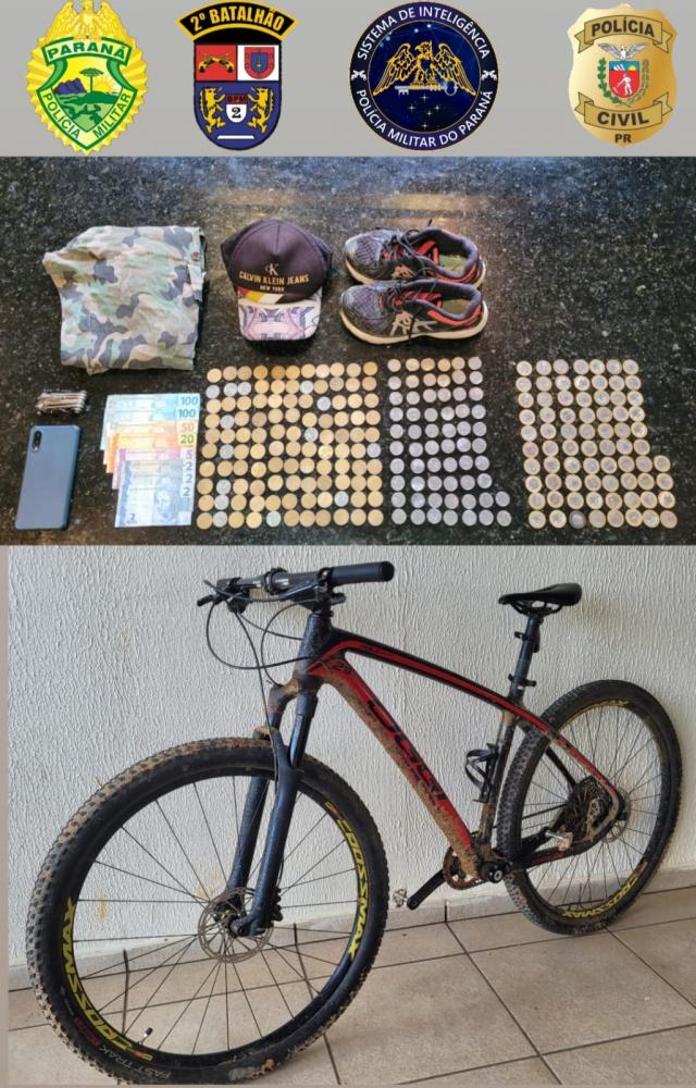 Polícia prende assaltante que aterrorizava comércios em Ibaiti