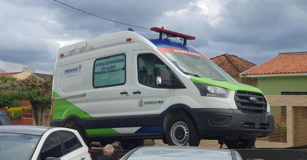 Wenceslau Braz recebe nova ambulância zero km