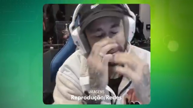 Neymar aposta e perde um milhão de euros ao vivo em live