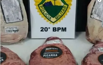 Homem é preso furtando picanha e diz a polícia: 