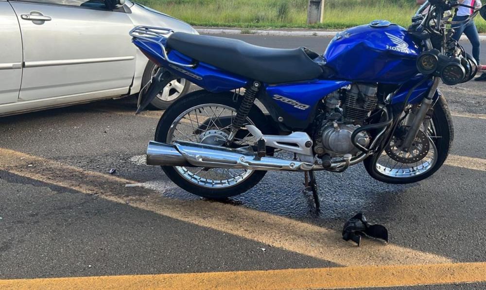 Acidente deixa motociclista ferido em Tomazina