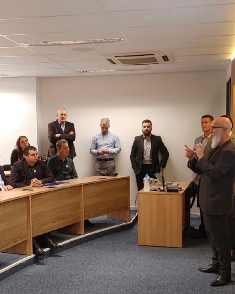 Presidente da Amunorpi participa de reunião no Tribunal de Contas