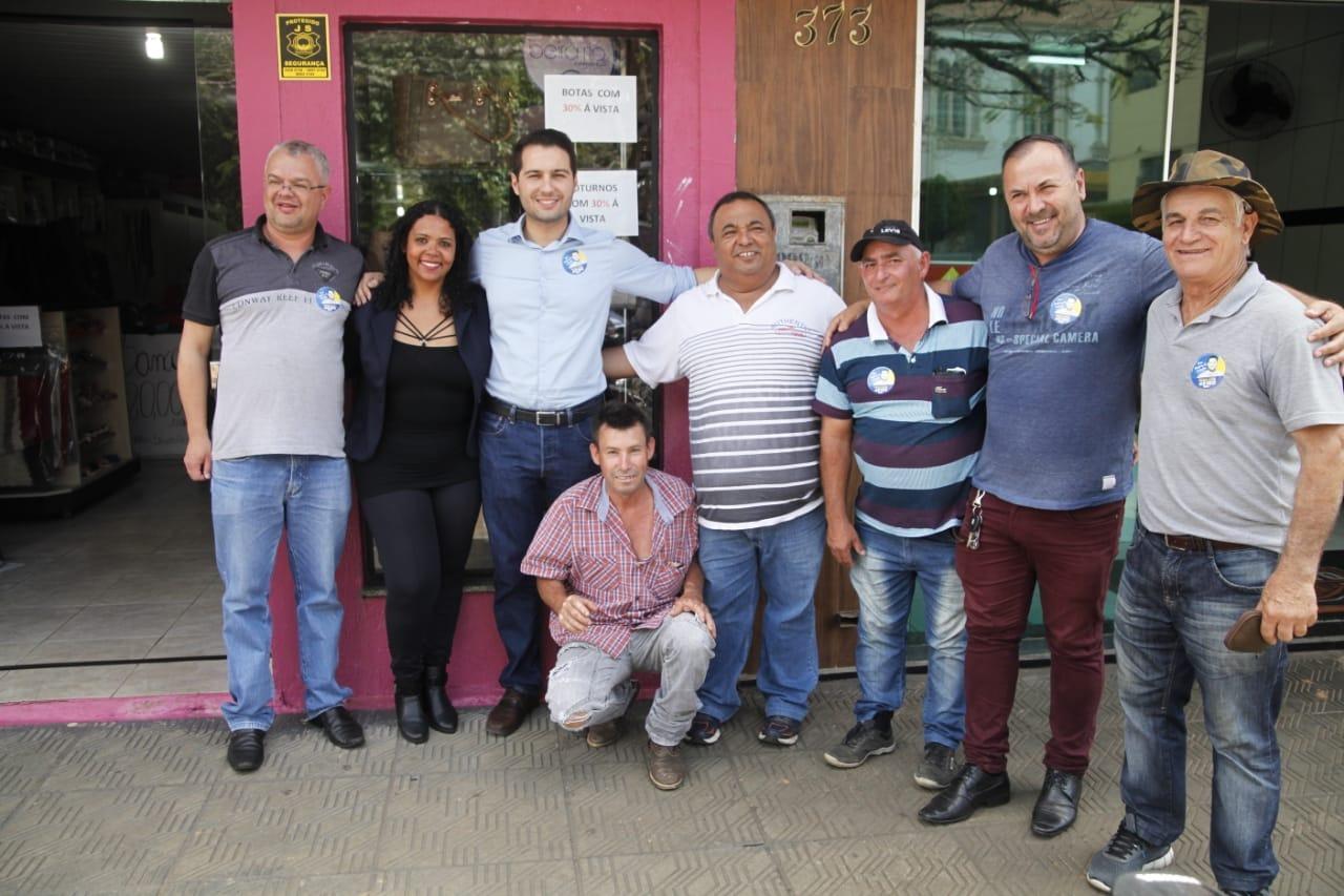 Paulo Litro visita W. Braz e participa de carreata