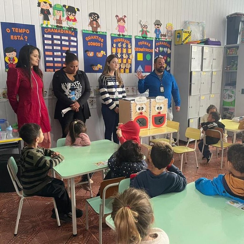 Alunos recebem orientação sobre alimentação saudável em Wenceslau Braz