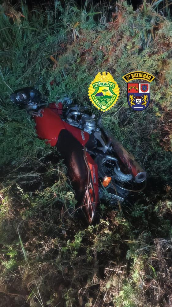 Moto furtada em Pinhalão é recuperada após perseguição