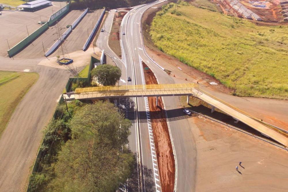 Passarela sobre a BR-369 em Bandeirantes deve ser concluída ainda neste mês