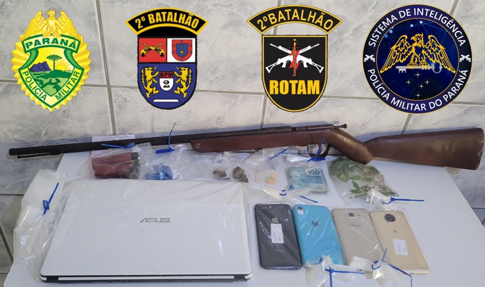 Suspeito troca tiros com a polícia e morre em Jaboti