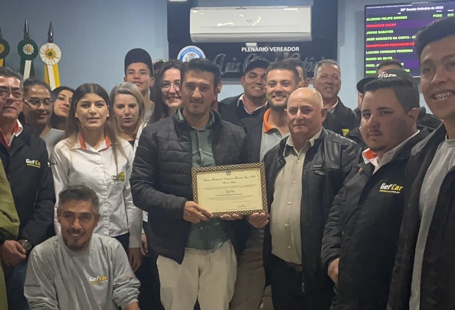 Grupo GefCar recebe homenagem na Câmara de Wenceslau Braz