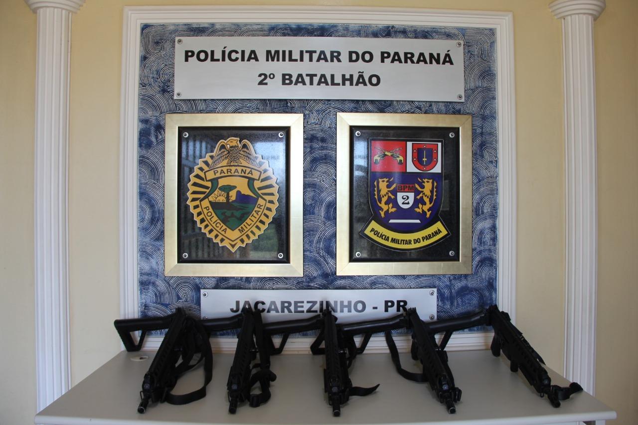 2º BPM recebe cinco novos fuzis para auxílio no combate ao crime organizado