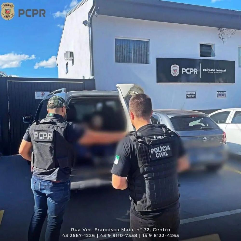 Polícia Civil de Sengés prende condenado por estuprar criança