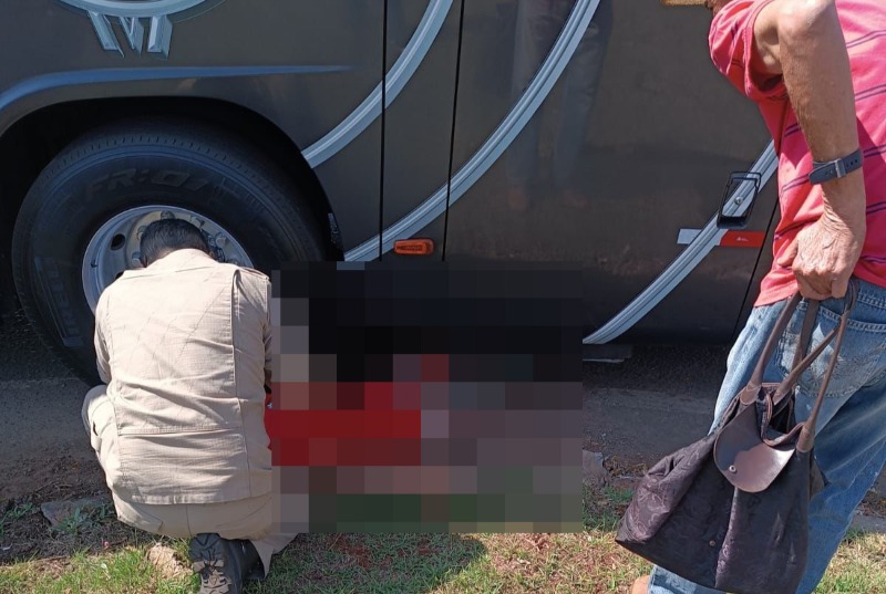 Idoso não resiste e morre após ser atropelado por ônibus