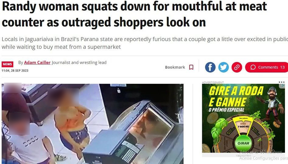 Caso do sexo oral em mercado de Jaguariaíva repercute na imprensa internacional