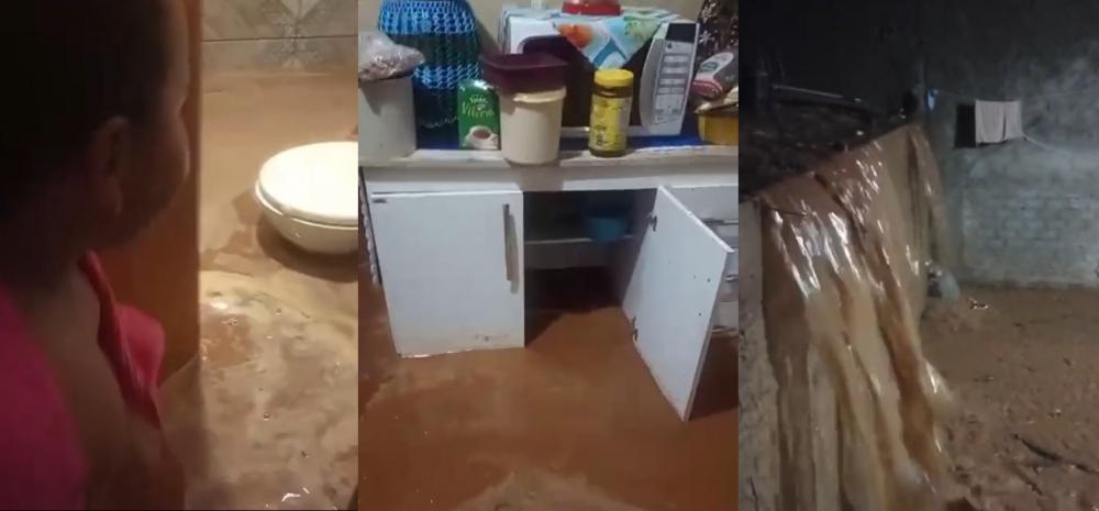 Chuva causa estragos, inunda casa e faz família perder tudo em questão de minutos em Wenceslau Braz. Veja vídeos