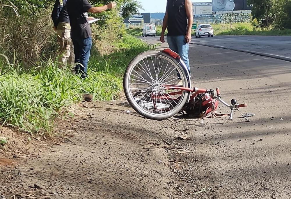 Ciclista é atropelado e morre em rodovia do Norte Pioneiro