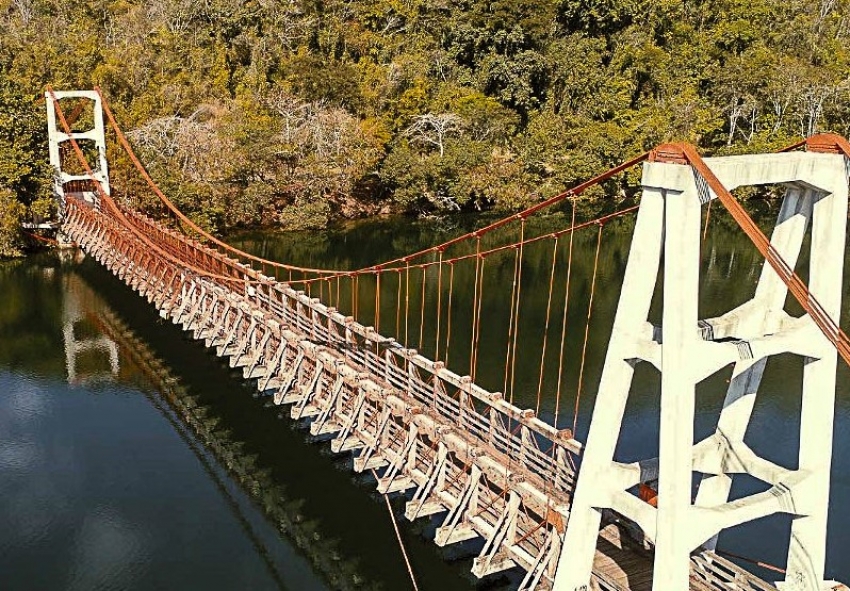 Ponte Pênsil “Alves de Lima” é reinaugurada após ter sido destruída por incêndio criminoso