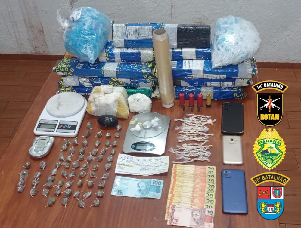 Homem de 70 anos é preso com grande quantidade de drogas no Norte Pioneiro