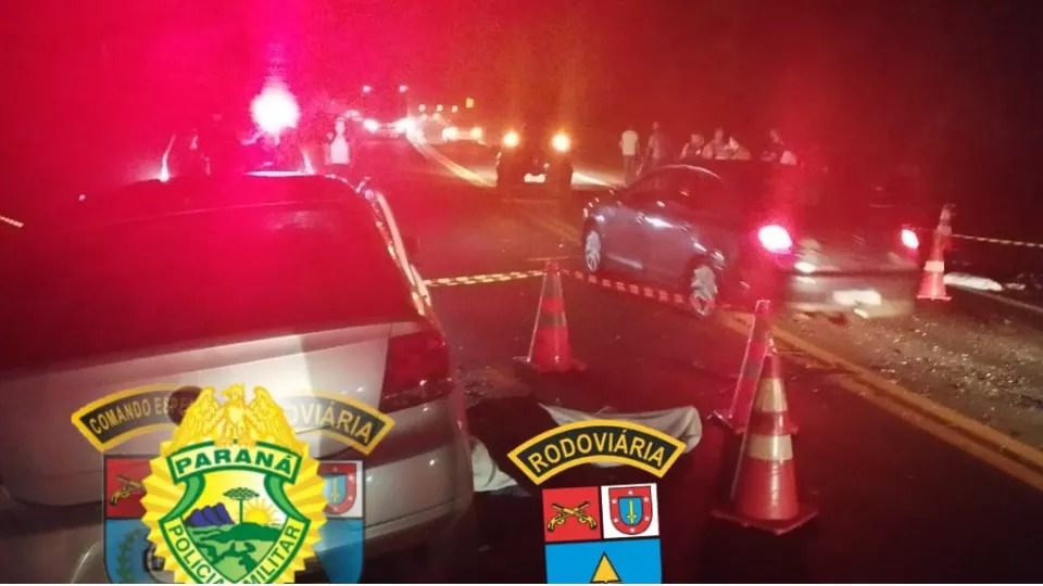 Colisão entre veículos mata homem e criança no Norte Pioneiro