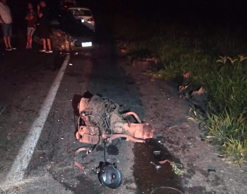 Acidente entre Jaguariaíva e Sengés mata filho e deixa pai em estado grave