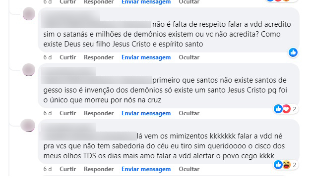 Santa católica é alvo de ataques e intolerância religiosa nas redes sociais