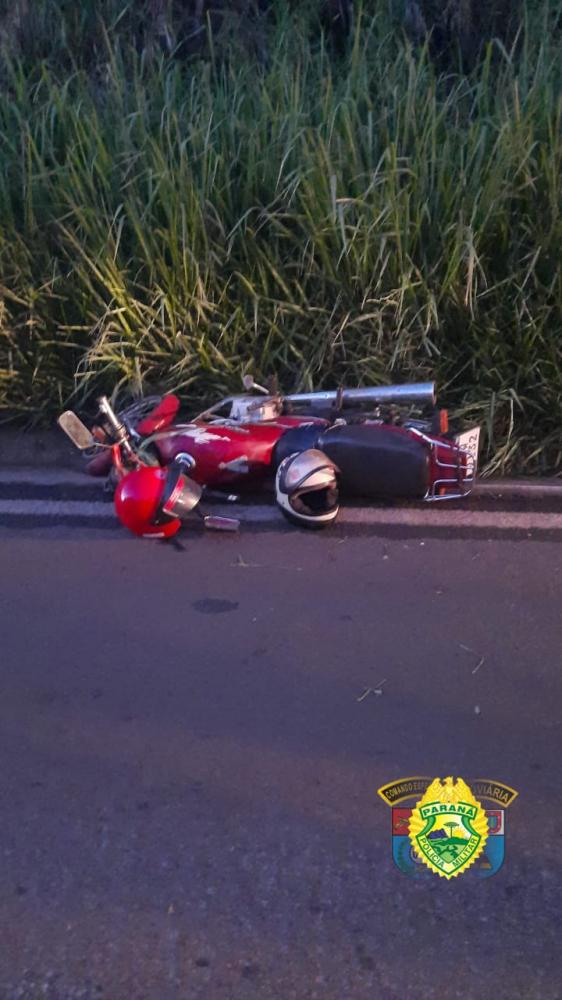 Acidente com moto deixa dois feridos no Norte Pioneiro