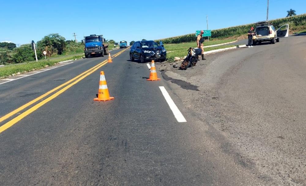 Acidente deixa motociclista em estado grave em Wenceslau Braz