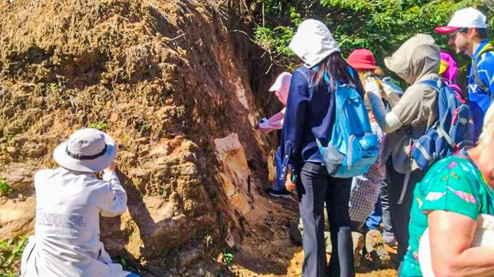 Paleontólogos de 15 países estudam fósseis de milhões de anos em Jaguariaíva
