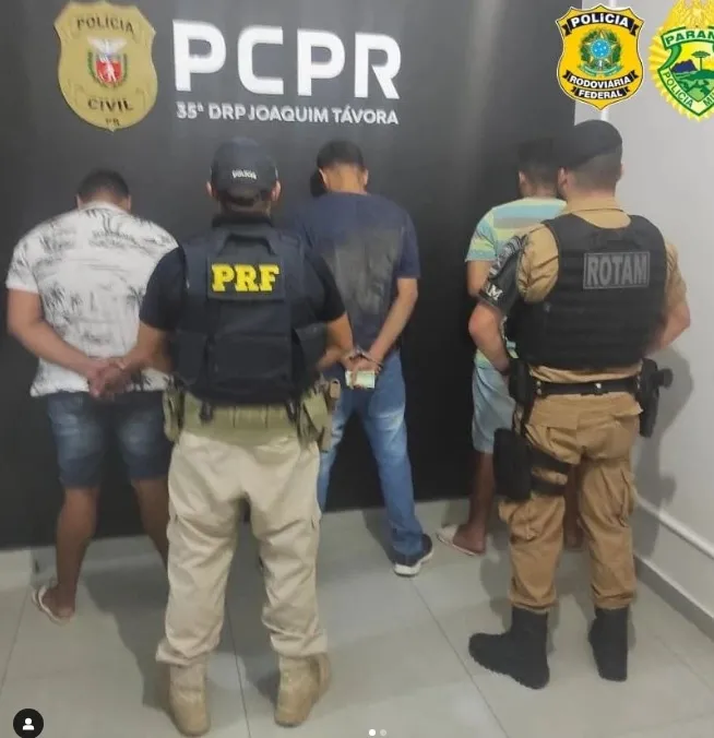 Três são presos com 60kg de maconha no Norte Pioneiro